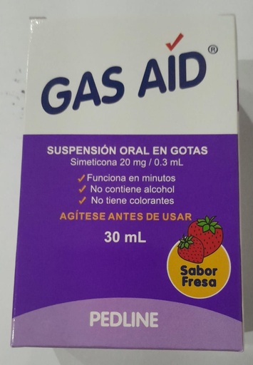 GAS AID PEDIATRICO 20MG/0.3ML (pedline) 30ML GOTAS